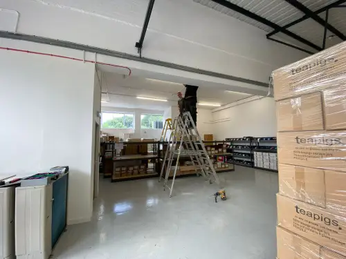 Click Here To Enlarge This Photo Of Commercial Air Conditioning Installation - Teapigs Warehouse&comma; West London