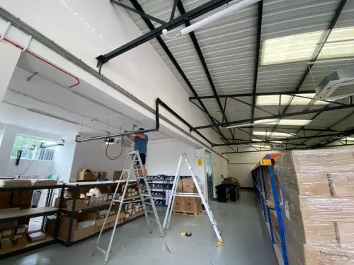 Click Here To Enlarge This Photo Of Commercial Air Conditioning Installation - Teapigs Warehouse&comma; West London
