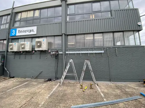 Click Here To Enlarge This Photo Of Commercial Air Conditioning Installation - Teapigs Warehouse&comma; West London