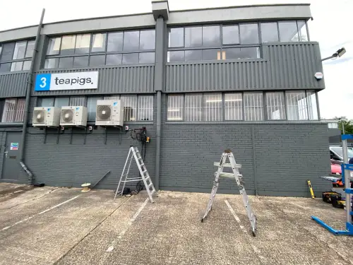 Click Here To Enlarge This Photo Of Commercial Air Conditioning Installation - Teapigs Warehouse&comma; West London