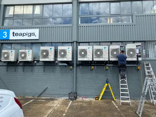 Click Here To Enlarge This Photo Of Commercial Air Conditioning Installation - Teapigs Warehouse&comma; West London